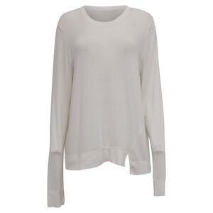 Alexander Wang Long Sleeve Top in White Modal